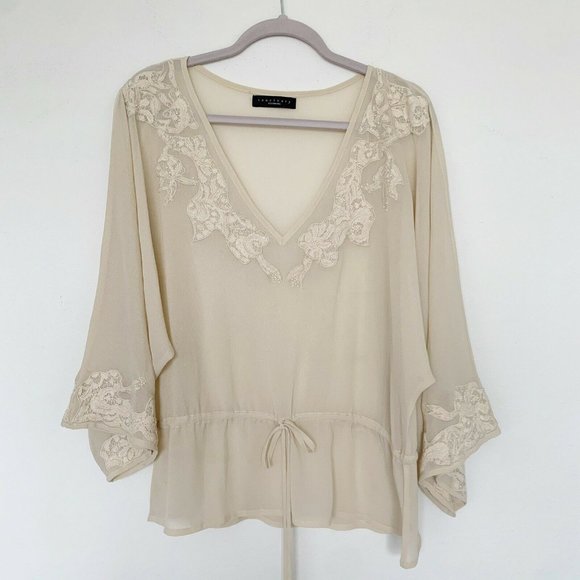 Anthropologie Tops - ANTHROPOLOGIE SANCTUARY MEDIUM Embroidered BLOUSE